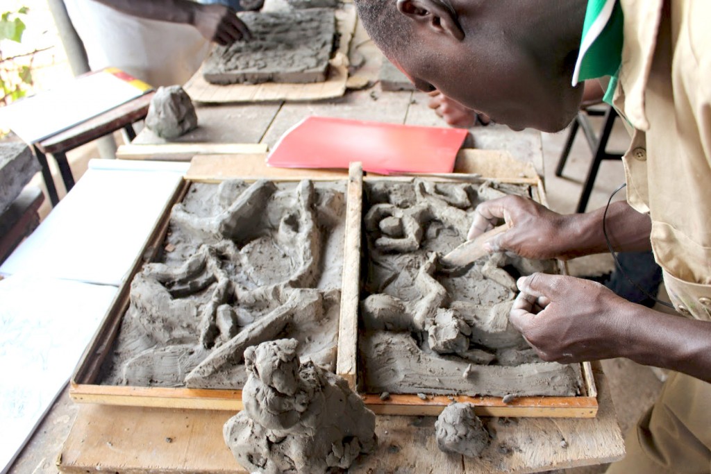 Sculpting Masks for street Children