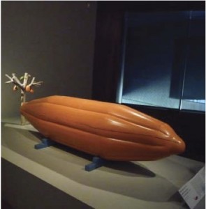 A Ghanaian coffin design based on a coca pod