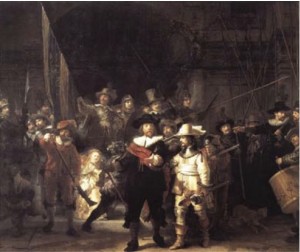 Night Watch, Oil on canvas, Rembrandt