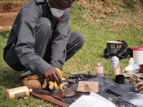 Ronex shows you how to use fibreglass to make a mould.
