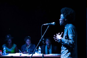 Slim MC and the Spoken Word judges